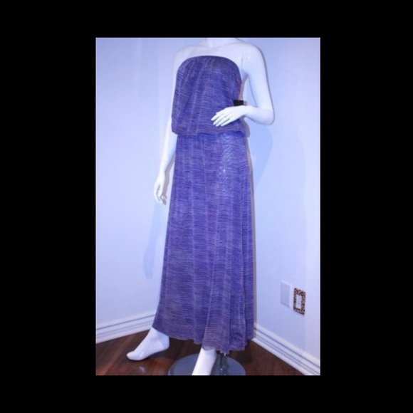 **SOLD** Blue/white striped beach dress /coverup ❤️ - Picture 6 of 10